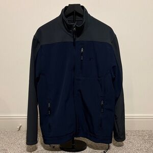 STARTER Men's Dark Blue and Charcoal Windbreaker